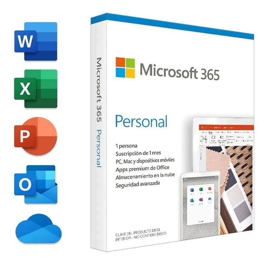 CUENTA 1 USUARIO OFFICE 365 MENSUAL